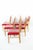 Wood 1970s Set 6 Danish Modern Red Dining Chairs For Sale - Image 7 of 12