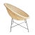 Natural Rattan Coastal Midcentury-Modern Cup Chair For Sale - Image 4 of 5