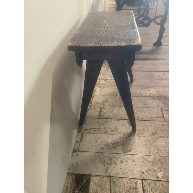 Early 20th Century Folk Art Bench - Antique For Sale - Image 5 of 6