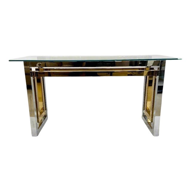 Mid-20th Century Architectural Console table by Romeo Riga, Italy For Sale