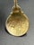 Antique British Sterling spoon with a gold overlay. A souvenir spoon from London made in Birmingham. Monogram on underside...