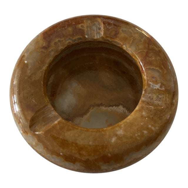 1960s Earth Tone Marble or Onyx Catchall For Sale