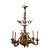 Early 20th Century French Rococo Carved Giltwood Six-Light Chandelier For Sale