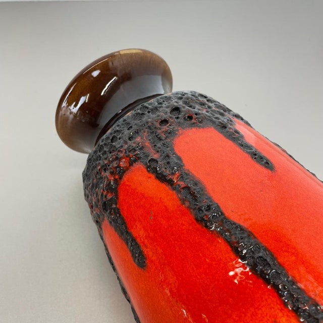 Crusty Fat Lava Vase from Scheurich, Germany, 1970s For Sale - Image 18 of 18