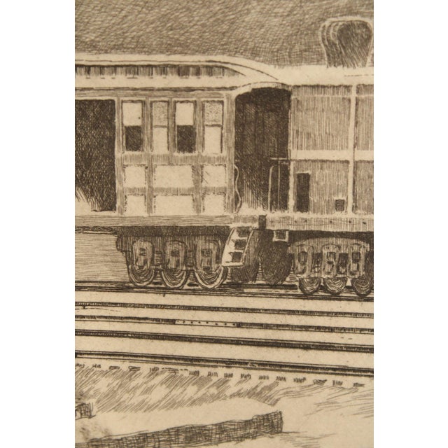 George A. Bradshaw Train Etching, 'Coalport, Trenton, 1885' For Sale - Image 10 of 12