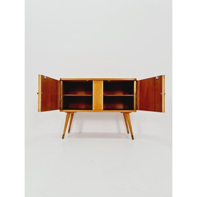 Mid-Century Modern German Ash and Beech Sideboard, 1950s For Sale - Image 3 of 14