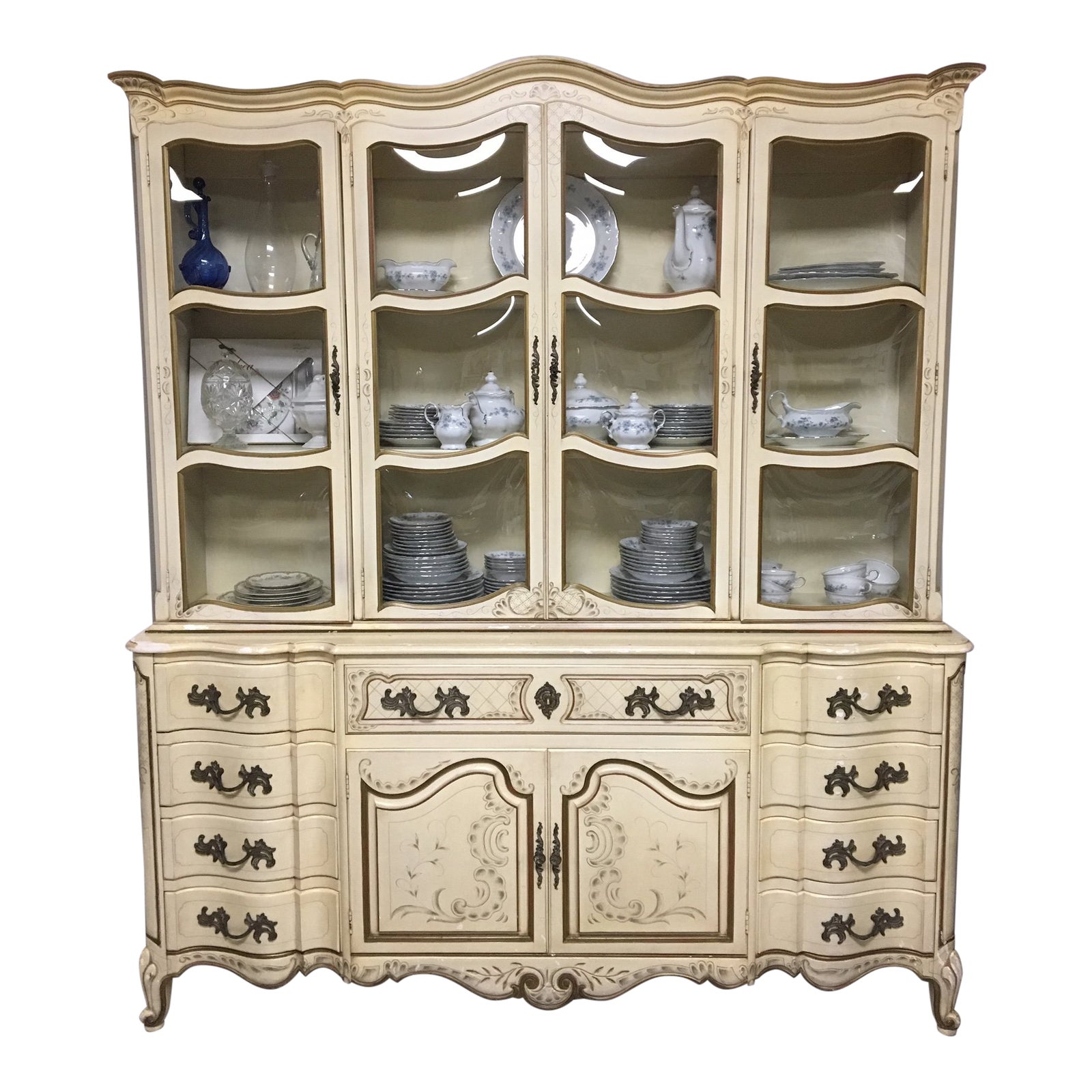 Karges Breakfront French Provincial China Chairish