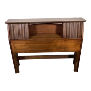 Mid 20th Century Mid Century Modern Twin Headboard With Storage