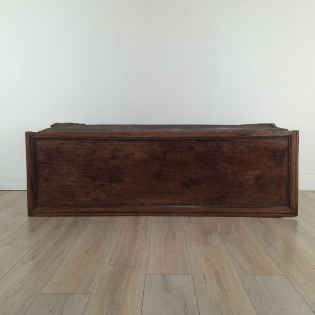 18th or 17th Century Italian Walnut Dowry Chest or Cassone For Sale - Image 11 of 12