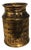 1980s Hollywood Regency Stangl Black and Gold Vase For Sale