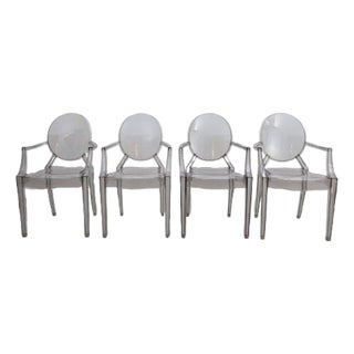 Vintage Stacking Chairs by Philippe Starck for Kartell, Set of 4 For Sale