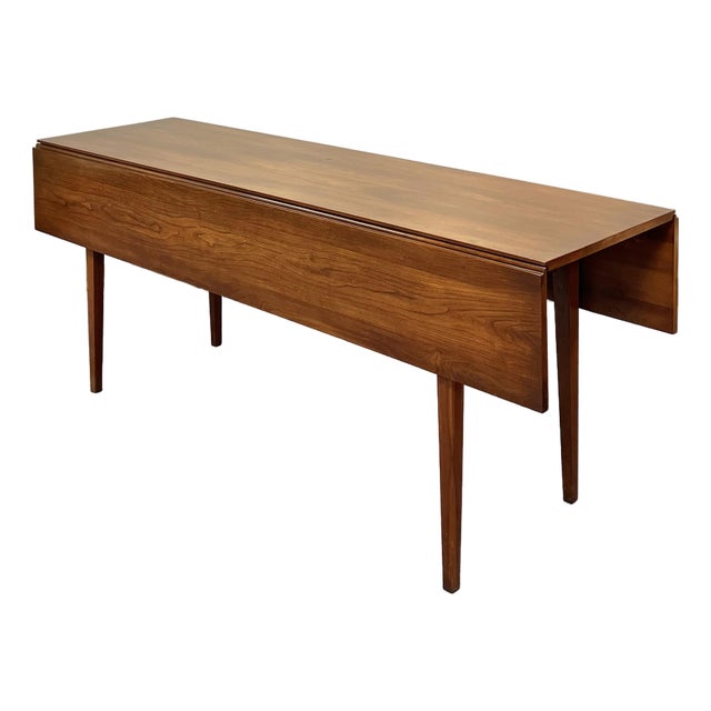 Henkel Harris Black Cherry Drop Leaf Harvest Table For Sale