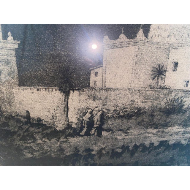 Hutton Webster Jr. Pencil Signed Etching “Mission San Xavier Del Bac Tucson” For Sale - Image 10 of 11