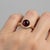 Not Yet Made - Made To Order Wave Design Garnet and Topaz Ring in Silver, Gold, Size 6 For Sale - Image 5 of 6