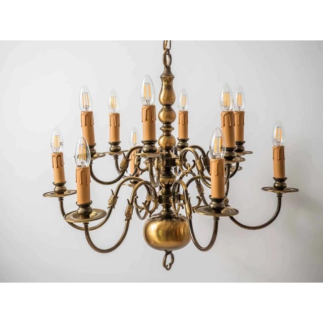 Antique 2-Tier Chandelier with Fish For Sale - Image 10 of 16