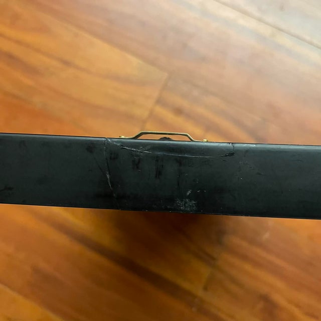 Bernhard Rohne 1973 Etched Brass Wall Art With Red Enamel Detail For Sale - Image 16 of 18