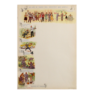 1950s Vintage French Wine Poster, Le Vin De France, Les Vins De France Vous Souhaitent Bon Appétit - Issued by the French Government
