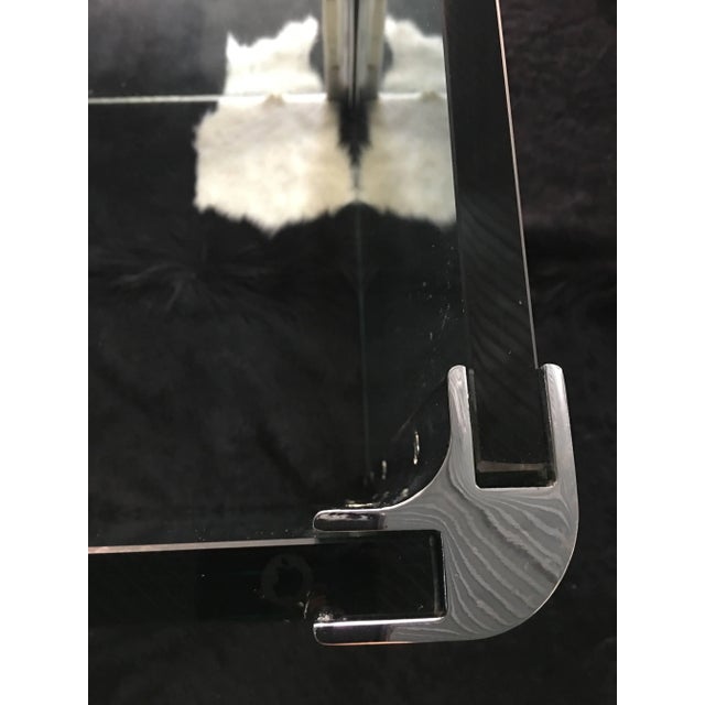 1970s Pace Collection Chrome and Glass Square Dining Table Base, 1970's For Sale - Image 5 of 7
