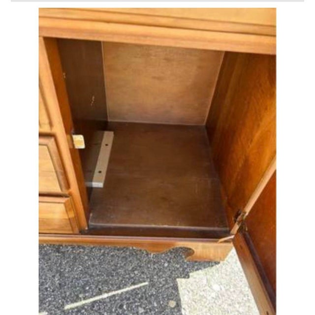 1960s Cherry Wood Sideboard/Credenza/Buffet For Sale - Image 6 of 7