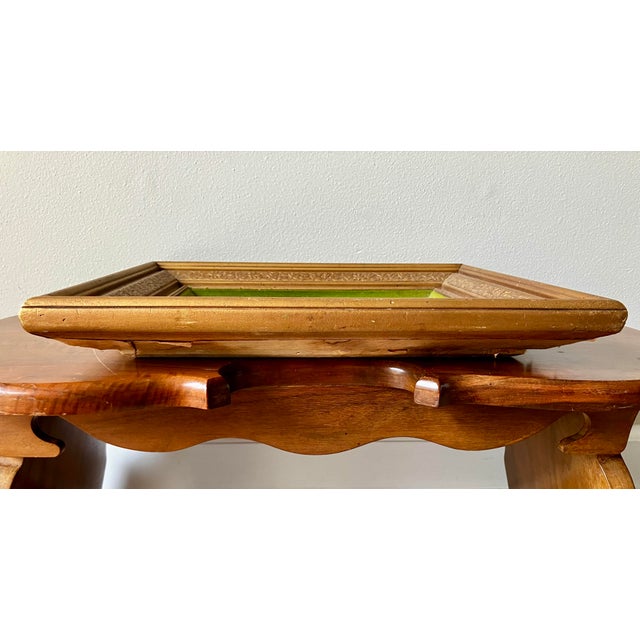 Vintage Mid-Century Violin Still Life Painting in Gilt Frame With Velvet Liner For Sale - Image 14 of 18