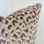 Blush Leopard Print Velvet Throw Pillow With Feather Down Insert For Sale - Image 4 of 6