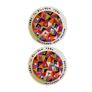 Plates by Missoni Ottavio, 1991, Set of 2 For Sale