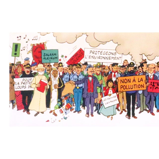 2013 Original Exhibition Poster, Le Monde De Tintin (Characters) Recto/Verso For Sale - Image 13 of 13