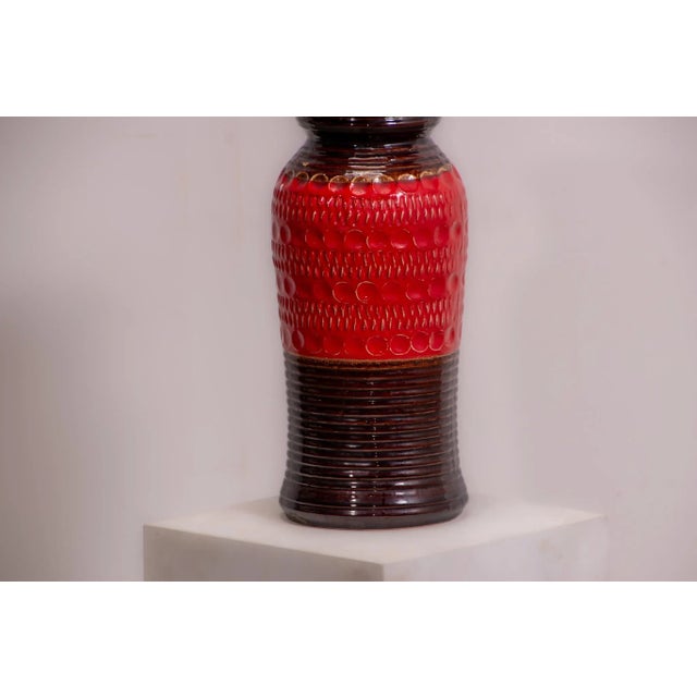 Large West German 76 40 Fat Lava Vase by Bay Keramik, 1975 For Sale - Image 6 of 8