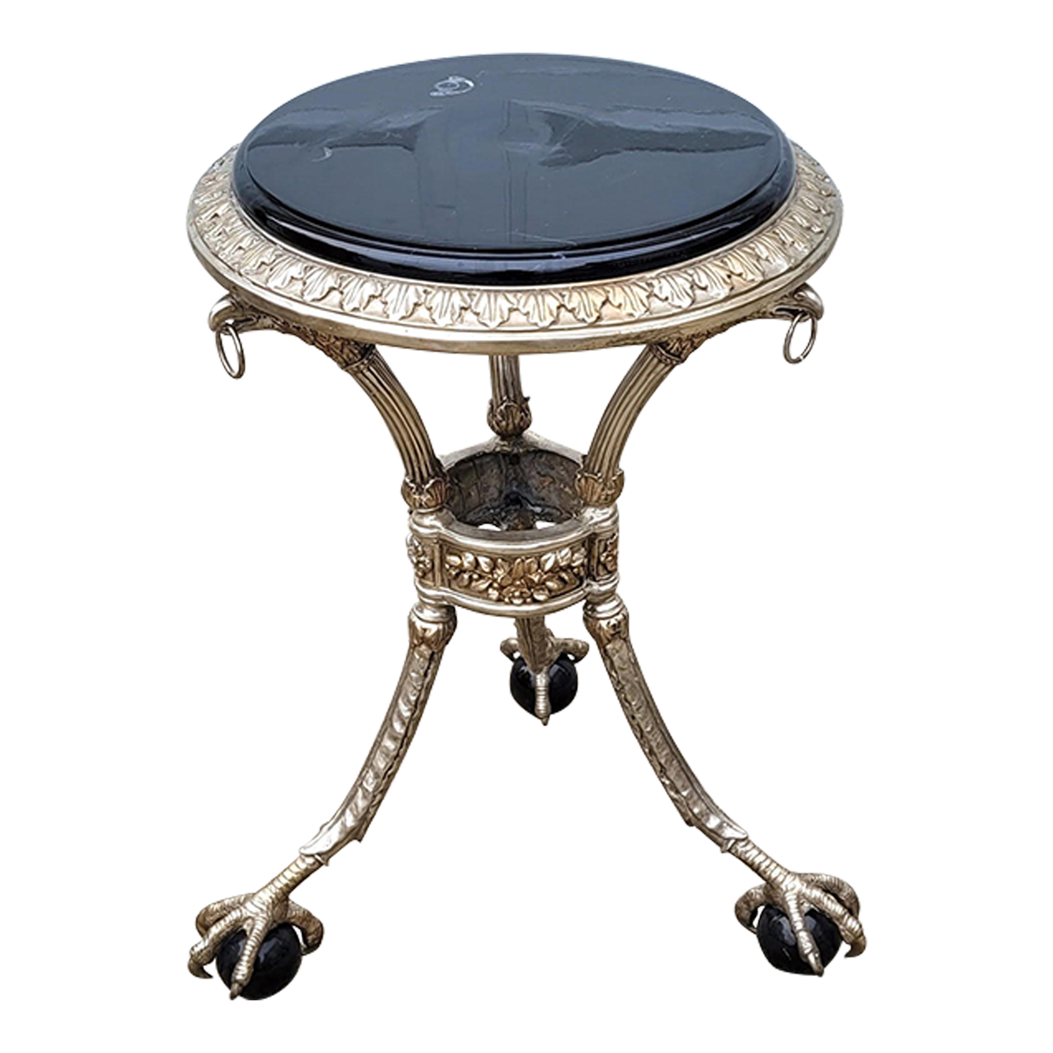 2000s Maison Jansen Style Neoclassical Bronze Eagle Gueridon