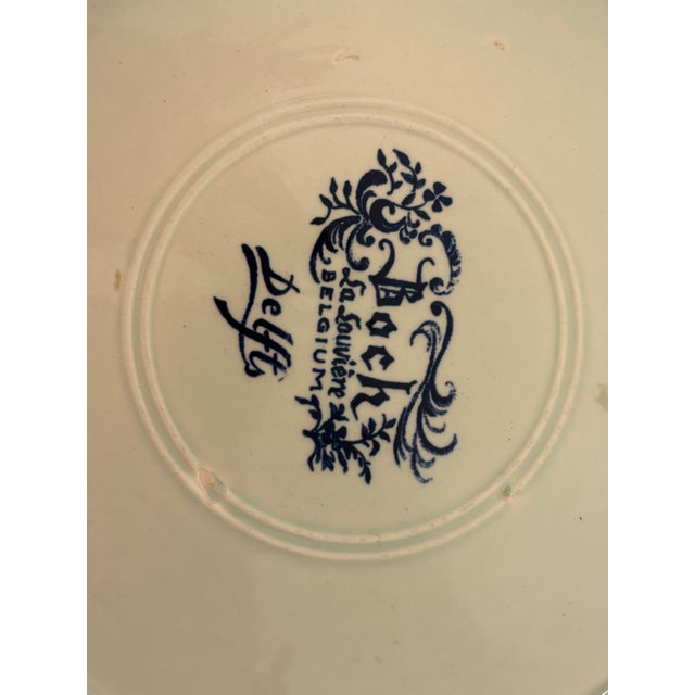 Art Deco 1920’s Blue and White Delft Plate For Sale - Image 3 of 4