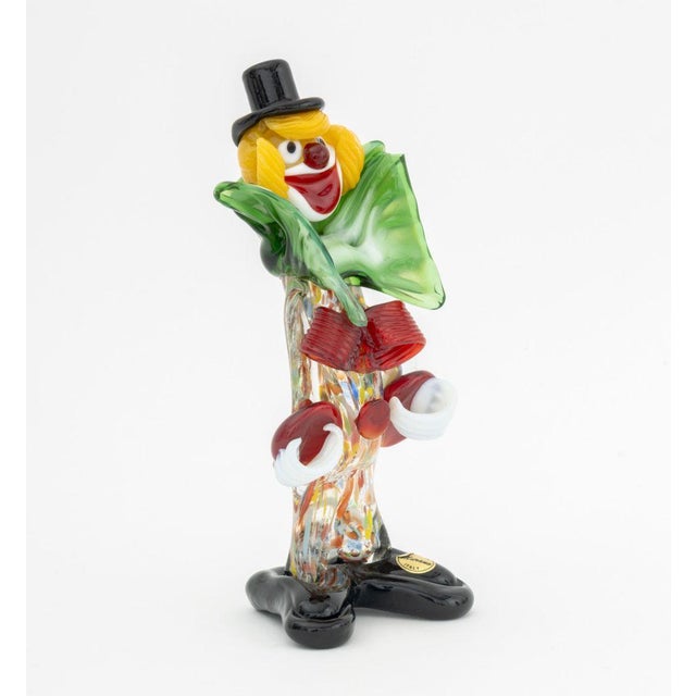Murano Art Glass Clown Sculptures, 2 For Sale - Image 12 of 17