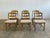 A rare and highly sculptural set of six danish “razorblade” dining chairs designed by henning kjærnulf and produced by...