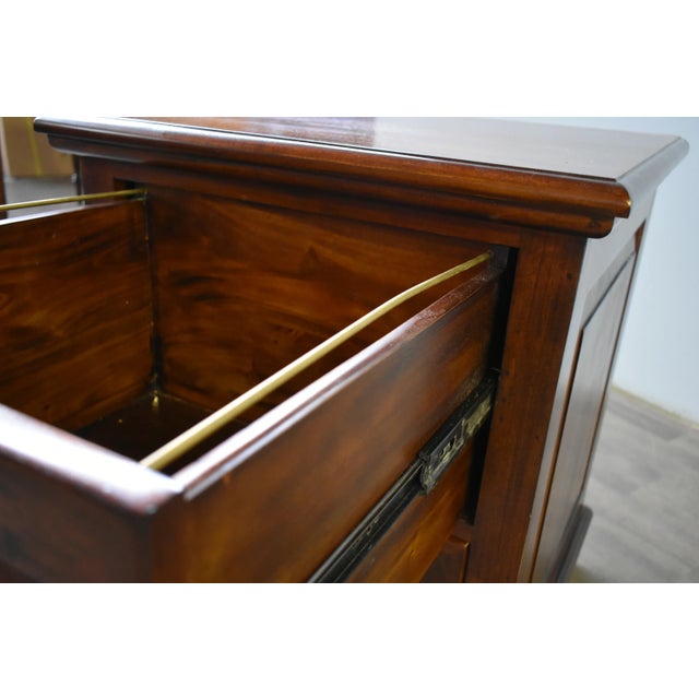 Wood Legacy 2 Drawer File Cabinet - Brown Walnut For Sale - Image 7 of 13