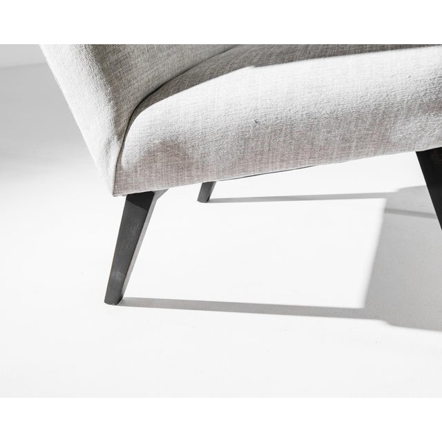 1960s Mid-Century Grey Czech Armchairs, a Pair For Sale - Image 4 of 4