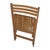 Vintage Folding Chair with Curved Seat in Light Oak For Sale - Image 9 of 11