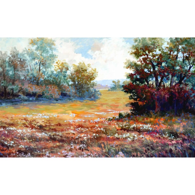 絵画 Spring in the valley Spring in the Valley Landscape by J a Johnson | Chairish