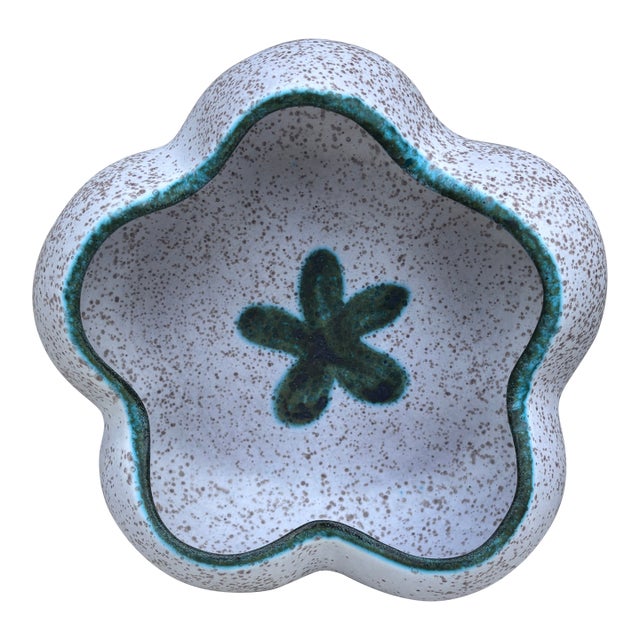 Mid-Century French Majolica Catchall Vide -Poche Marcel Guillot For Sale