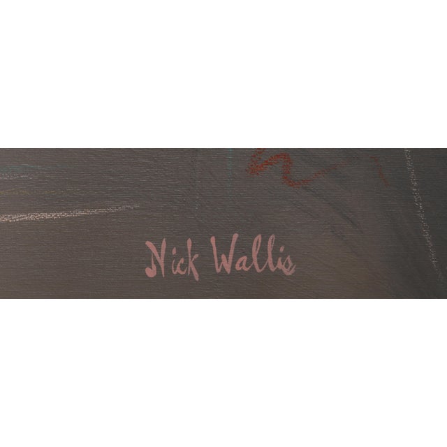 More Afterthoughts 15 by Nick Wallis Year: circa 1980 Size: 36 in. x 48 in. Acrylic on Canvas, signed l.r.