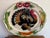 Italian hand-painted pottery turkey platter . This platter has holes in the back for stringing a wire or cord. Please see...