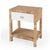 Coastal Corfu 24 in. W Rectangular Rattan 1 Drawer Nightstand with Lower Open Shelf For Sale - Image 3 of 11