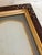 Brown Antique Picture Frames With Original Patent Label, Gold Ornamented Bevel - Pair For Sale - Image 8 of 12
