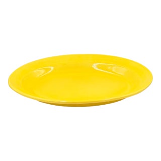 1930s Metlox Poppytrail "Early California" Pottery 200 Series Yellow Serving Platter For Sale