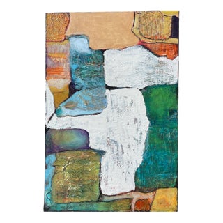 "Reconstruction of Memory" Original Oil Abstract Painting by Artist Sonia Gold For Sale