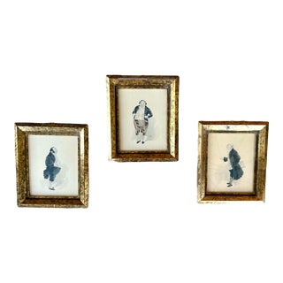 Set of 3 Charles Dickens’ Novel Illustrations From the Fourth and Rogers (Far) Gallery - Framed in Vintage Gold Frames For Sale