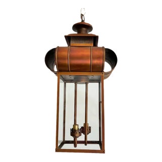 1960s Copper Lantern Light by Moe For Sale