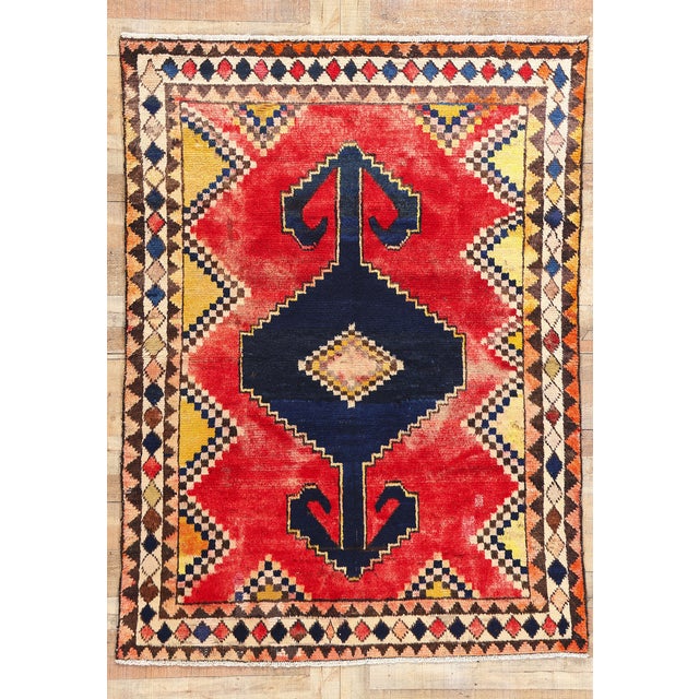 Vintage Persian Lori Rug - 05'03 X 07'01 For Sale - Image 9 of 9