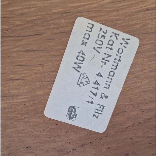 Metal German Rustic Oak Wall Lamp with Brass Mounting and Lightly Tinted Glass Shade from Wortmann & Fitz, 1980s For Sale - Image 7 of 8