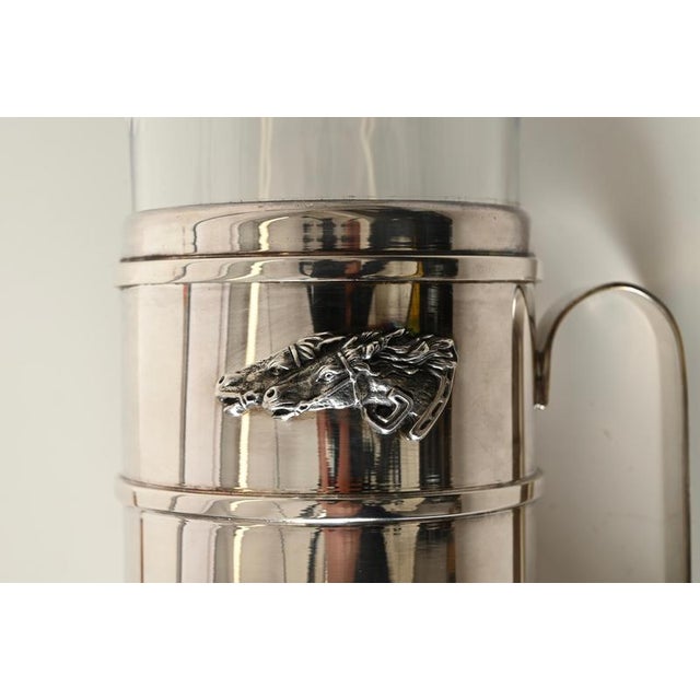 Silver-Plated Carafe with Crystal Insert from Gucci, Italy, 1970s For Sale - Image 15 of 17