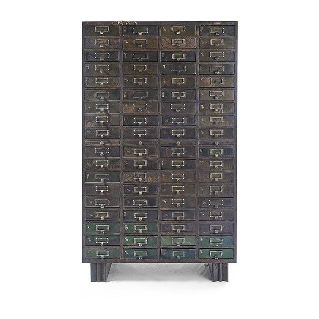 Metal Workshop Furniture with 72 Drawers For Sale - Image 11 of 11