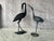 Large Cast Metal Cranes, a Pair For Sale - Image 9 of 9